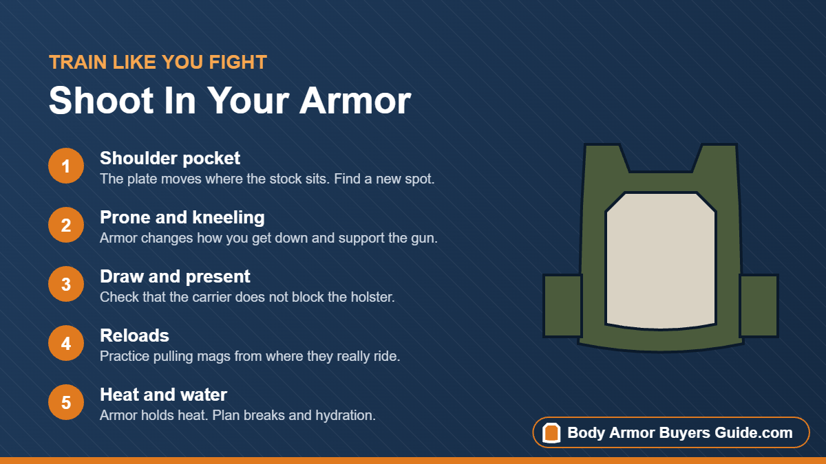 Five tips for training while wearing body armor